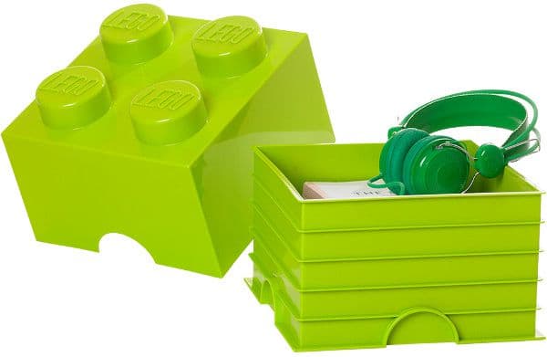 LEGO Storage Brick 4 vaaleanvihreä, säilytyslaatikko