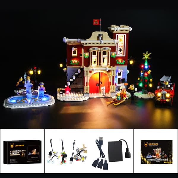 Belysning till Winter Village Fire Station 10263 LGK91