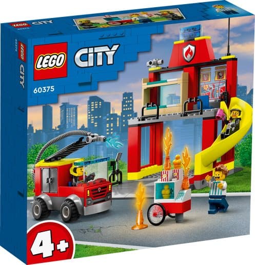 LEGO City 4+ Brandstation och brandbil 60375