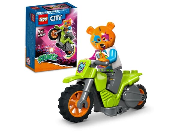 LEGO City 60356 Stuntmotorsykkel med bjørn