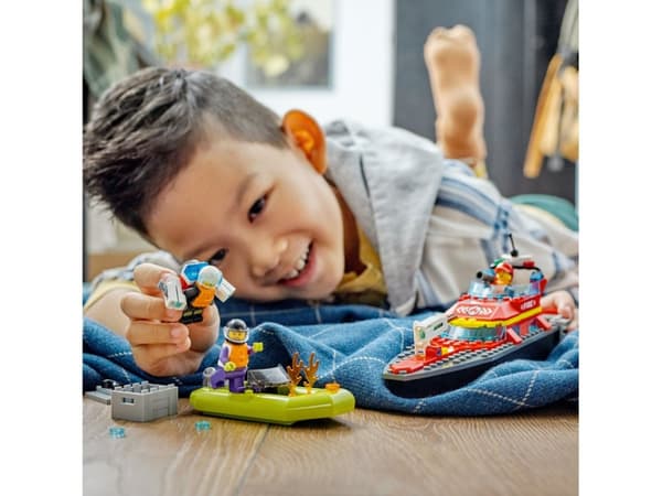 LEGO City 60373 Palokunnan pelastusvene
