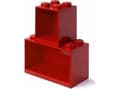 Pikkukuva 1 / 3: LEGO Brick 4 &amp; 8 hyllyt 2 kpl punainen
