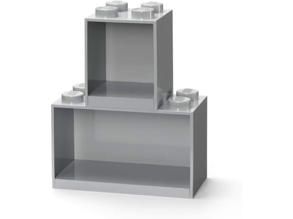 Room Copenhagen LEGO Regal Brick Shelf 8+4. Set 41171740 (hellgrau. 2 Regale)