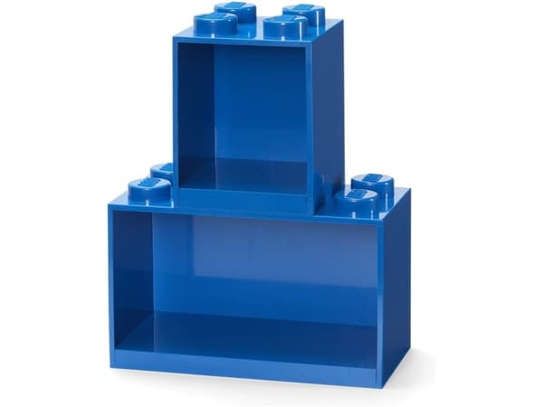 Lego Brick 4 & 8 hyllyt 2 kpl sininen