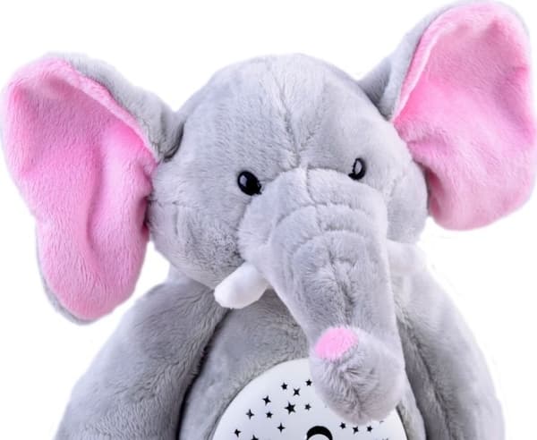 Jokomisiada plysch projektor elefant speldosa elefant ZA3419