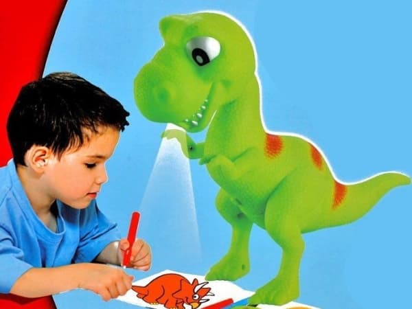 Jokomisiada Dinozaur T-rex Rzutnik projektor + penner TA0048