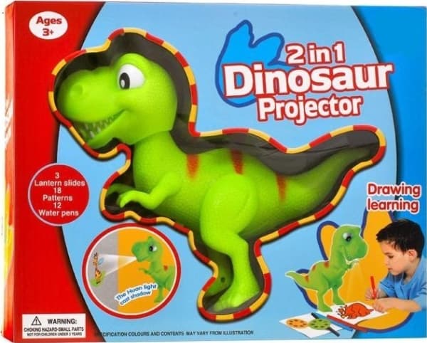 Jokomisiada Dinozaur T-rex Rzutnik projektor + penner TA0048