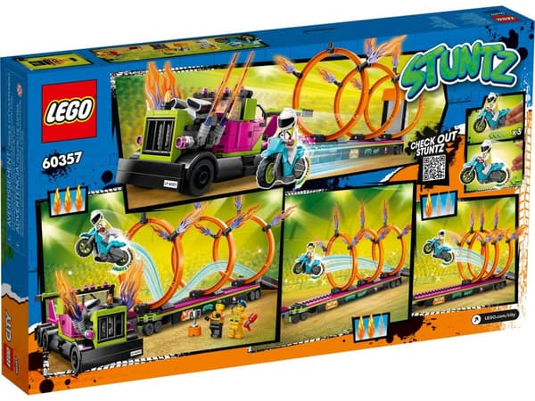 LEGO® City Stuntz Stuntbil och eldringsutmaning 60357