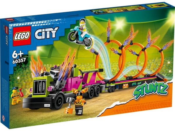 LEGO® City Stuntz Stuntbil och eldringsutmaning 60357