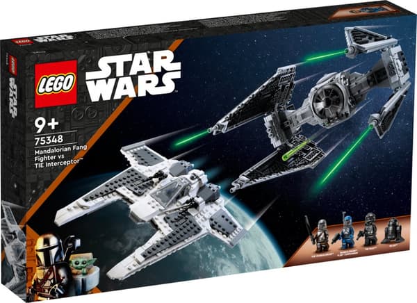 LEGO Star Wars Mandalorian Fang Fighter vs TIE Interceptor 75348