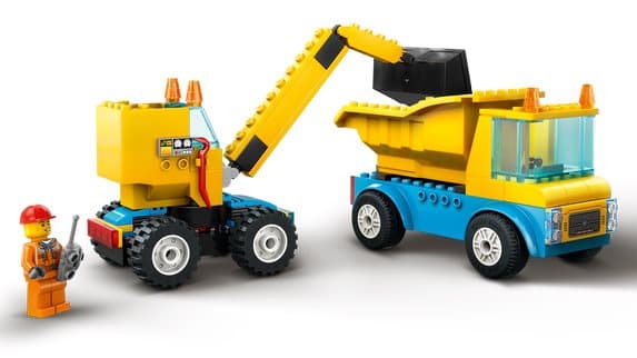 LEGO City 4+ Byggfordon och kran med rivningskula 60391