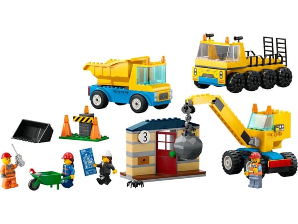 LEGO® City Byggfordon och kran med rivningskula 60391