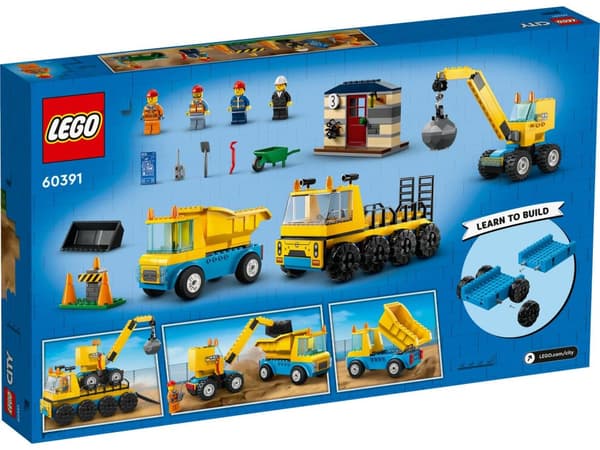 LEGO® City Byggfordon och kran med rivningskula 60391