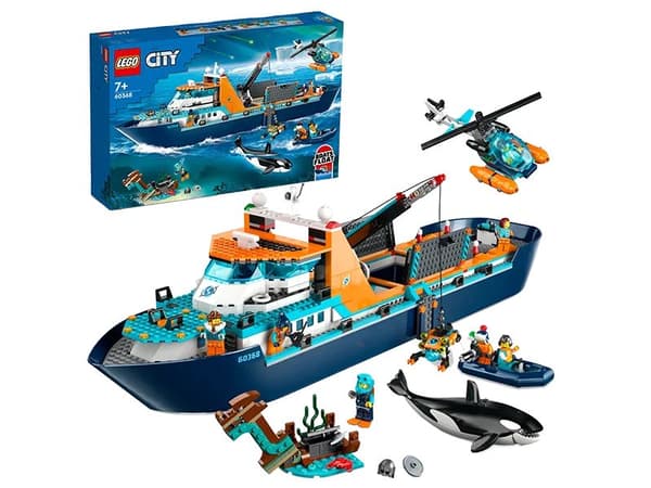 LEGO City 60368 Polarutforskare och skepp