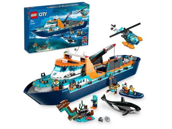 LEGO City 60368 Polarutforskare och skepp
