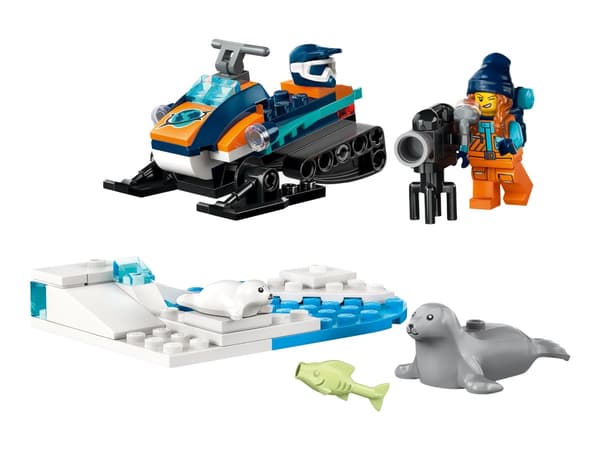 LEGO City 60376 Polarutforskare och snöskoter