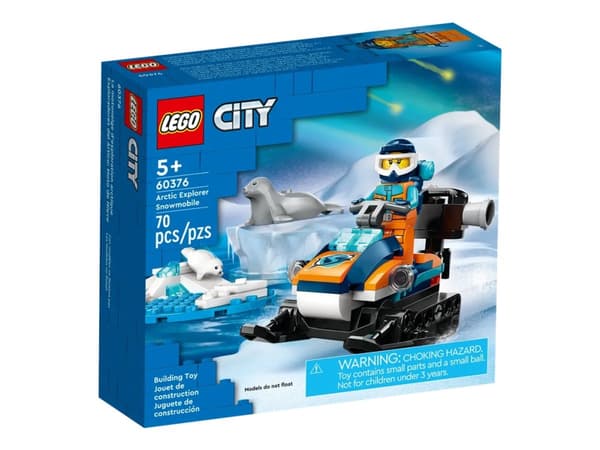 LEGO City 60376 Polarutforskare och snöskoter