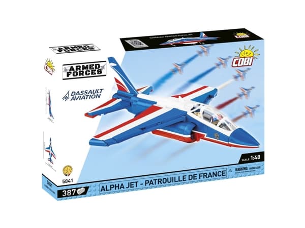 COBI 5841 Armed Forces Alpha Jet Patrouille de France 387 bricks
