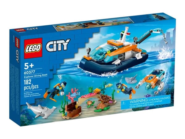 LEGO City 60377 Utforskere og dykkerbåt
