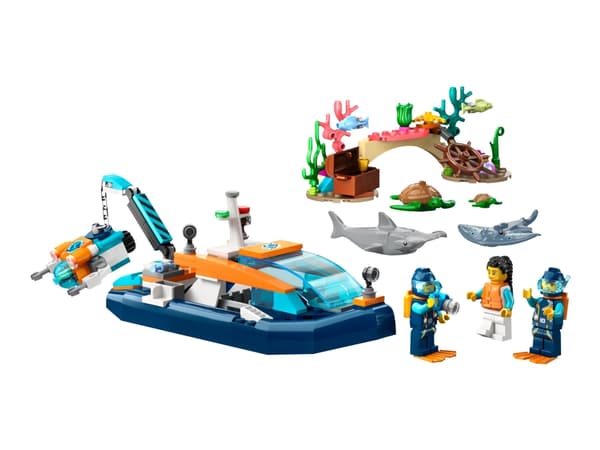 LEGO City 60377 Utforskere og dykkerbåt