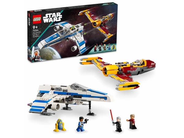 LEGO Star Wars TM 75364 Uuden Tasavallan E-wing™ vs. Shin Hatin tähtihävittäjä