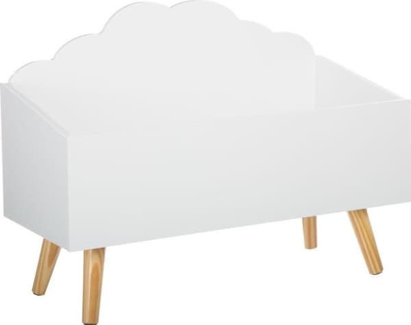 Atmosphera White dekorativ leketøysbeholder