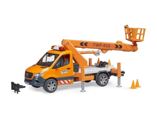 Bruder Mercedes-Benz Sprinter with working platform and L&S toy