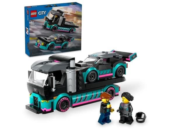 LEGO City 60406 Racing bil og biltransporter