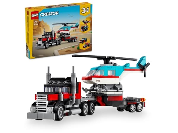 LEGO Creator 31146 Blocklastbil med helikopter