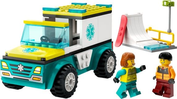LEGO City 4+ Ambulans och snowboardåkare 60403