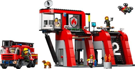 LEGO City Brandstation med brandbil 60414