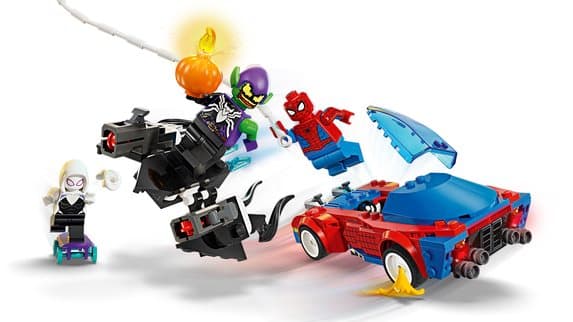 LEGO Super Heroes Spider Mans racerbil och Venom Green Goblin 76279