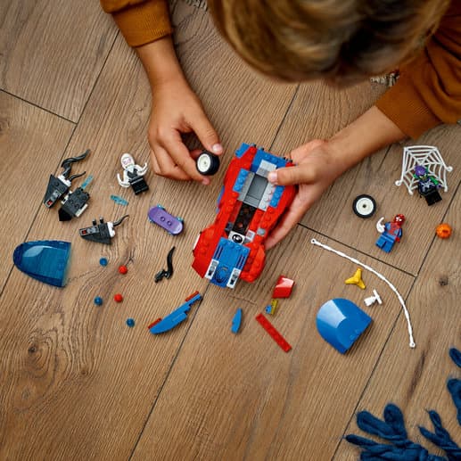 LEGO Super Heroes Spider Mans racerbil och Venom Green Goblin 76279