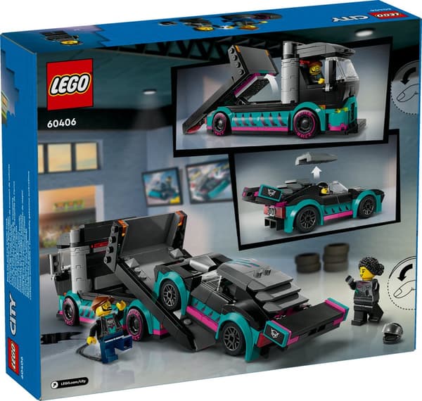 Racerbil och biltransport LEGO® City (60406)