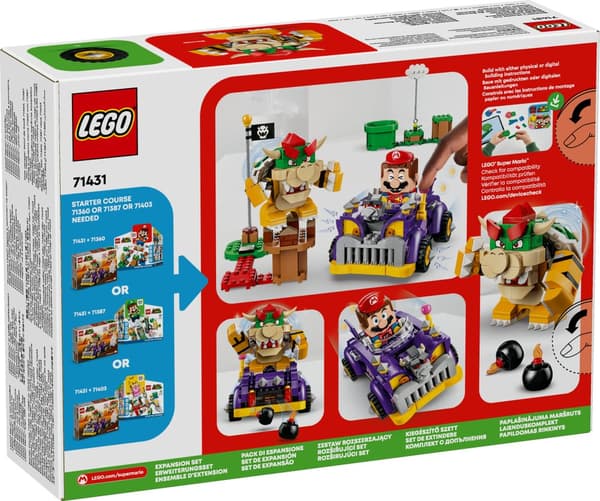 Ekstrabanesettet Bowsers muskelbil LEGO® Super Mario (71431)