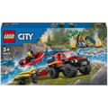 Miniatyrbild 1 av 4: LEGO City -  4x4 Brandbil med räddningsbåt