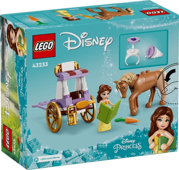 LEGO® Disney Belles sagovagn med häst 43233