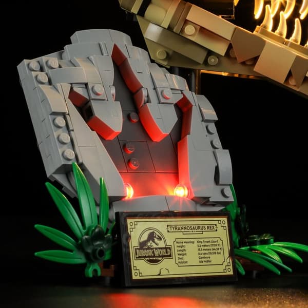 Belysning till Jurassic World Dinosauriefossiler: T. rex skalle 76964 LGK628