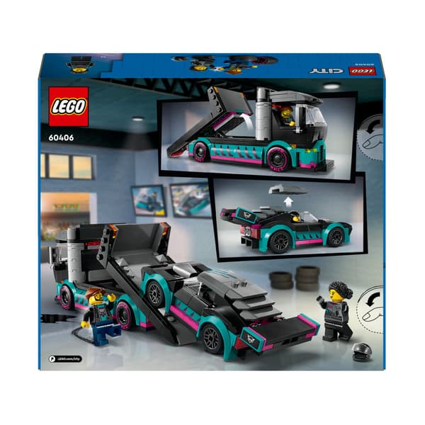 LEGO City - Kilpa-auto ja autonkuljetusauto