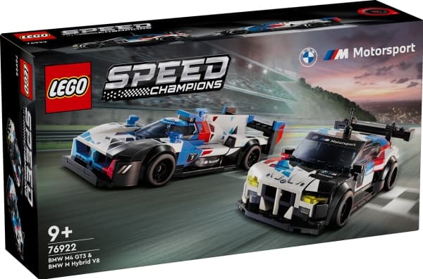 LEGO Speed Champions 76922 BMW M4 GT3 och BMW M Hybrid V8 racerbilar