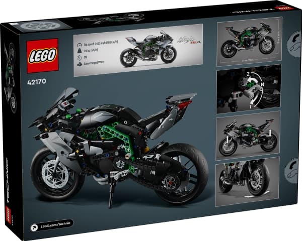LEGO Technic 42170 Kawasaki Ninja H2R-motorsykkel