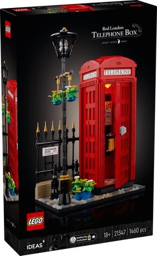 LEGO Ideas Röd telefonkiosk i London 21347