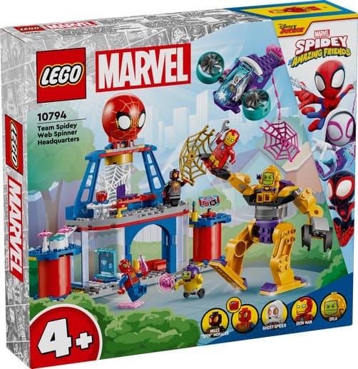 LEGO Super Heroes 4+ Team Spideys näthögkvarter 10794