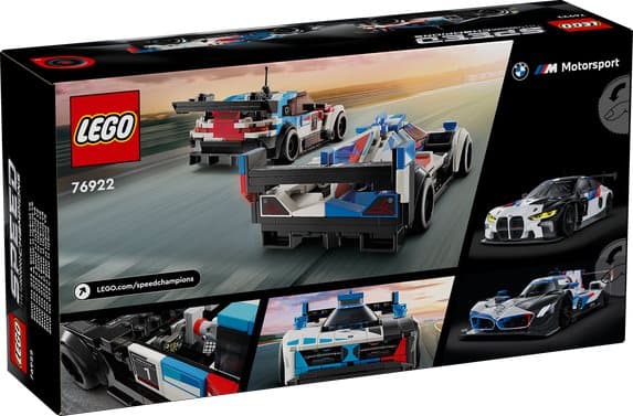 LEGO Speed Champions BMW M4 GT3 och BMW M Hybrid V8 racerbilar 76922