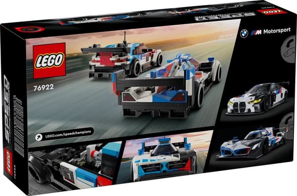 LEGO® Speed Champions BMW M4 GT3 och BMW M Hybrid V8 racerbilar 76922