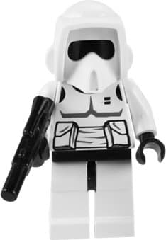 Lego Figurer Star Wars Biker Scout svart ansikte LF50-92