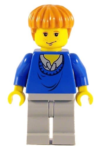 Lego Figurer Harry Potter Ron Blå Grå Klassisk