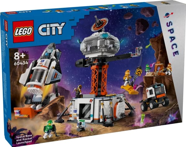 LEGO City 60434 Rymdbas och raketuppskjutningsramp