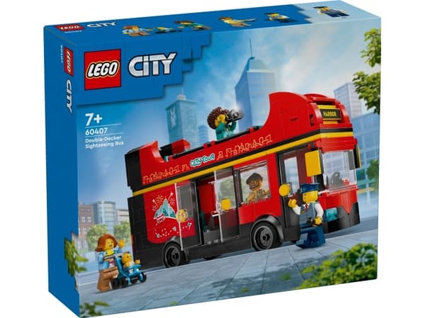 LEGO City 60407 Rød dobbeltdekker-turistbuss