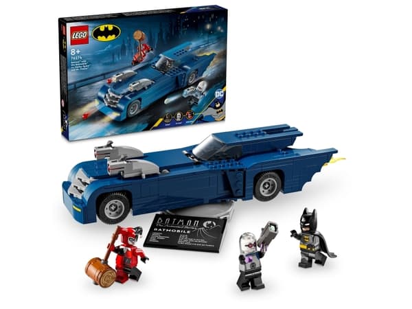 LEGO Super Heroes 76274 Batman™ ja Batmobile™ vastaan Harley Quinn™ ja Pakkasherra